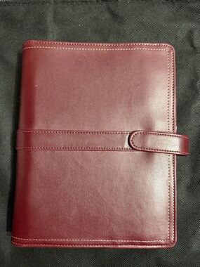 Vintage Genuine Leather Day-Timer Portfolio Planner